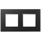 Рамка для розеток и выключателей Elegance 14-5012-05 Classic, на 2 поста, антрацит