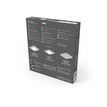 Светильник светодиодный Bubbles BL323 Квадр. 6+3W LED 4000K 540лм143x143мм O110 1/40 | BL323 |Gauss