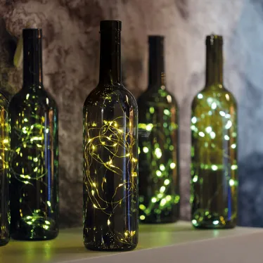 Гирлянда Роса с пробкой 2 м, 20 LED, теплое белое свечение, 3хLR44 в комплекте | 302-026 | NEON-NIGHT