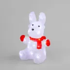 Акриловая светодиодная фигура Олененок в шарфе 20х17х30 см, 24 светодиода, батарейки 2хAA (не входят в комплект) | 513-314 | NEON-NIGHT