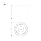 Светильник SP-SALT-R75-8W Warm3000 (WH-BK, 40 deg, 230V) (Arlight, IP44 Металл, 5 лет) | 039378 | Arlight