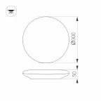 Светильник CL-FRISBEE-DIM-R300-18W Day4000-MIX (WH, 180 deg, 230V) | 030111 | Arlight