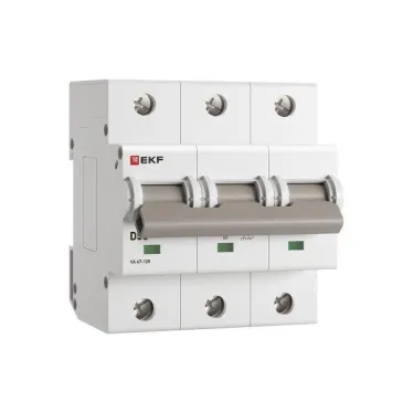 Автоматический выключатель ВА 47-125 3P 50А (D) 15кА PROXIMA  | mcb47125-3-50D | EKF