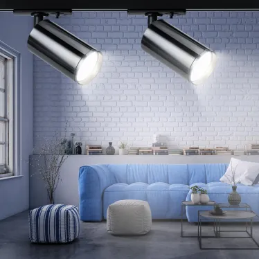 Светильник трековый однофазный TR39-GU10 ВСН MR16 Черный хром | Б0053314 | ЭРА