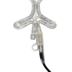 Фигура "Снежинка", цвет ТЕПЛЫЙ БЕЛЫЙ, размер  30х28см | 501-210 | NEON-NIGHT