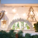 Деревянная фигурка с подсветкой Семейство оленей 30х5х15,7 см | 504-026 | NEON-NIGHT