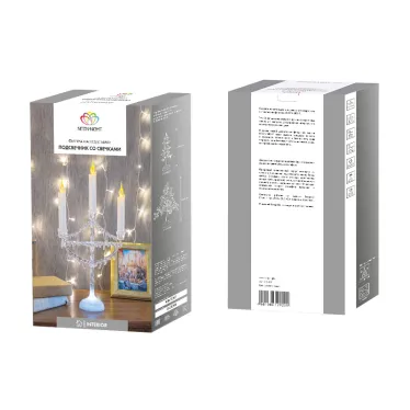 Фигура на подставке "Подсвечник со свечками" 25 см | 513-034 | NEON-NIGHT