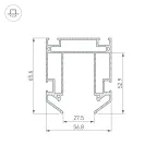 Профиль-держатель MAG-STRETCH-ORIENT-2000 (Arlight, Алюминий) | 036147 | Arlight