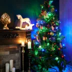 Гирлянда "Твинкл Лайт" 15 м, темно-зеленый ПВХ, 120 LED, цвет мультиколор | 303-059 | NEON-NIGHT