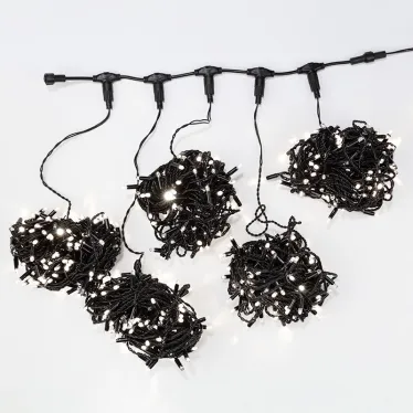 Гирлянда "LED ClipLight" 24V, 5 нитей по 20 метров, цвет диодов Белый | 323-505 | NEON-NIGHT