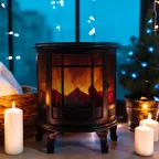 Светодиодный камин "Винтаж" с эффектом живого огня 30х16х35,5 см, батарейки 3хС (не в комплекте) | 511-032 | NEON-NIGHT