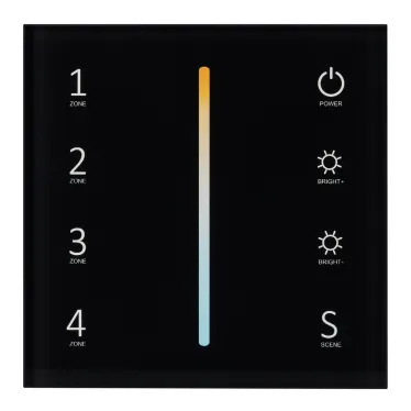 Панель Sens SMART-P43-MIX Black (230V, 4 зоны, 2.4G) | 028137 | Arlight