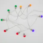 Гирлянда светодиодная Мини-лампочки 1.5 м, 10 LED, прозрачный ПВХ, цвет свечения мультиколор, 2 х АА (батарейки не в комплекте) | 303-074 | NEON-NIGHT