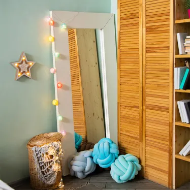 Тайские фонарики Фейерверк 1,5 м, прозрачный ПВХ, 10 LED, теплый белый, питание 2 х АА (батарейки не в комплекте) | 303-099 | NEON-NIGHT