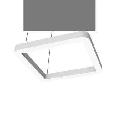 Светодиодный светильник Enso Q 590х590х40 мм 52 Вт 4000 K подвесной RAL9003 белый матовый с рассеивателем опал | V1-R0-0Q524-30000-2005240 | VARTON