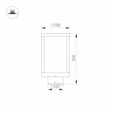 Светильник LGD-Path-Cub-H500B-12W Warm White | 021800 | Arlight