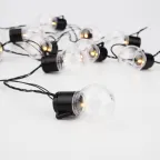 Лофт-гирлянда светодиодная 5 м, черный ПВХ, 20 LED, теплое белое свечение | 303-066 | NEON-NIGHT