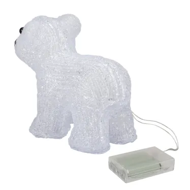 Акриловая светодиодная фигура "Медвежонок" 24х11х18 см, 4,5 В, 3 батарейки AA (не входят в комплект), 16 светодиодов, | 513-312 | NEON-NIGHT
