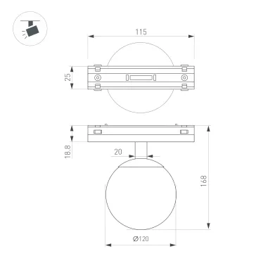 INTELLIGENT ARLIGHT Релейный модуль DALI-704-SW-DIN (BUS, 4х16A) (IARL, IP20 Пластик, 3 года) | 033051 | Arlight