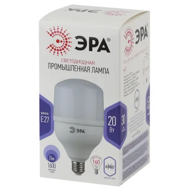 Лампа светодиодная LED 20Вт Е27 220В 6500К smd POWER | Б0027011 | ЭРА