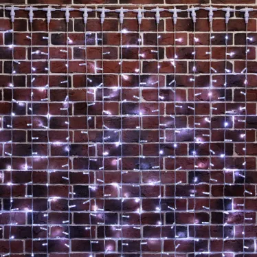 Гирлянда "Светодиодный Дождь" 2х9м, постоянное свечение, прозрачный провод, 230 В, диоды БЕЛЫЕ, 2200 LED | 235-195 | NEON-NIGHT