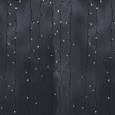 Гирлянда Светодиодный Дождь 2х9м, эффект водопада, черный провод, 230 В, диоды БЕЛЫЕ | 235-275 | NEON-NIGHT