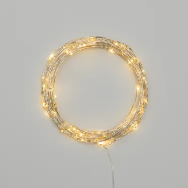 Гирлянда Роса 10 м, 100 LED, USB, теплое белое свечение | 315-976 | NEON-NIGHT