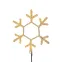 Фигура "Снежинка", цвет ТЕПЛЫЙ БЕЛЫЙ, размер  30х28см | 501-210 | NEON-NIGHT