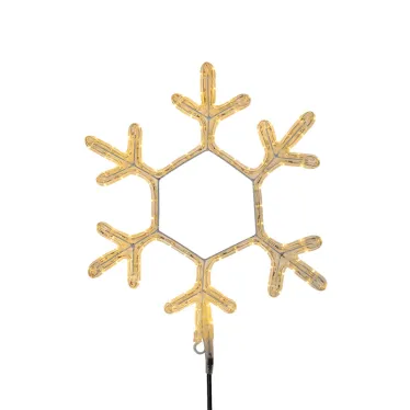 Фигура "Снежинка", цвет ТЕПЛЫЙ БЕЛЫЙ, размер  30х28см | 501-210 | NEON-NIGHT