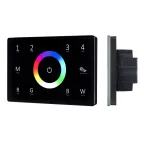 Панель Sens SMART-P85-RGBW Black (230V, 4 зоны, 2.4G) (Arlight, IP20 Пластик, 5 лет) | 028405 | Arlight