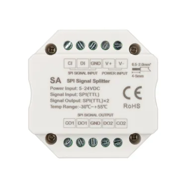 Усилитель SMART-SPI (12-24V, 2 output) (arlight, IP20 Пластик, 5 лет) | 028419 | Arlight