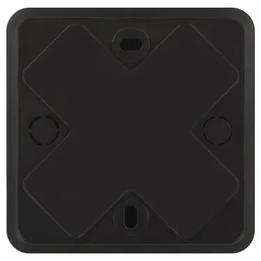 Распаячная коробка  BS-B-75-75-28 75х75х28мм без клеммы черная IP40 BS-B-75-75-28 | Б0061809 | ЭРА