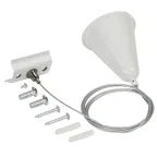 LIGHTING Комплект подвеса для шинопровода с тросом 1,5м белый IEK