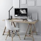 Светильник настольный GTL201 10W 580lm 4000K 170-265V черный диммируемый LED 1/10/40 | GT2012 | Gauss