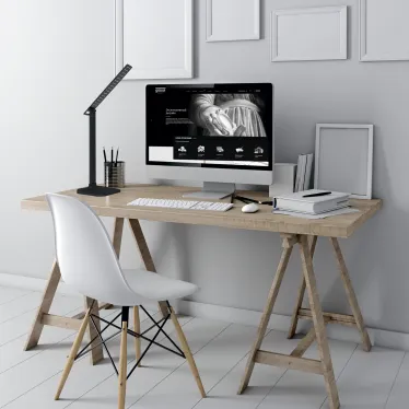 Светильник настольный GTL201 10W 580lm 4000K 170-265V черный диммируемый LED 1/10/40 | GT2012 | Gauss