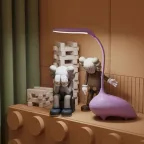 Светильник настольный Qplus GTL701 6W 330lm 2700-6000K 5V Li-ion 1200mA розовый детский диммируемый LED 1/10/30 | GT7014 | Gauss