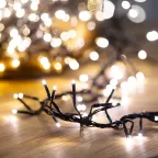 Гирлянда «Кластер LED» 3 м, темно-зеленый ПВХ IP20, 288 диодов, цвет теплый белый | 303-626 | NEON-NIGHT