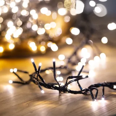 Гирлянда «Кластер LED» 3 м, темно-зеленый ПВХ IP20, 288 диодов, цвет теплый белый | 303-626 | NEON-NIGHT