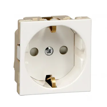 Altira Белый Розетка В45 с заземлением для кабель канала RAL9010 | RN16-113-BE | SE