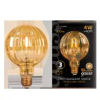 Лампа светодиодная Filament G100 4W 380lm 2400К Е27 golden Baloon LED 1/20 | 147802004 | Gauss