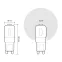 Лампа светодиодная Elementary G9 AC220-240V 3W 240lm 3000K пластик LED 1/10/200 | 14913 | Gauss