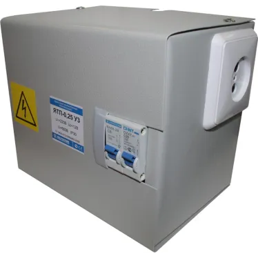 Ящик с понижающим трансформатором ЯТП-0,25 У3 220/12В, с 2-мя автоматами, IP30