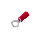 Наконечник кольцевой изолир 6.5 мм 0.5-1.5кв мм красный, 10 шт, REXANT