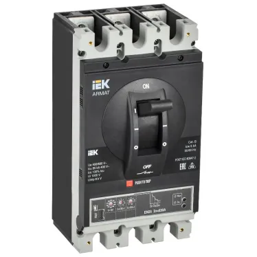 Выключатель автоматический в литом корпусе ARMAT 3P типоразмер I 85кА 630А расцепитель электронный стандартный