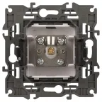 Розетка TV одиночная, Эра Elegance, алюминий, 14-3101-03