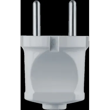 Вилка Navigator 61 358 NCA-PL01-6A-X-WH прямая без заземления белая
