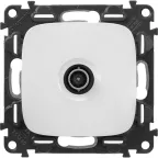 Valena ALLURE Розетка ТВ оконечная 10дБ 0-862 МГц С лицевой панелью Белая