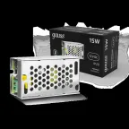 Блок питания для светодиодной ленты 15 Вт AC 100-264В Uвых 12В IP20 77х48х20мм Black Gauss