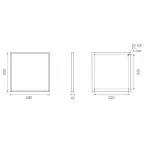 Светильник светодиодный Office SE 30Вт 3400Лм 4000K IP40|DOSE30-O-4K-N|Diora