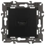 Розетка HDMI, Эра Elegance, антрацит, 14-3114-05